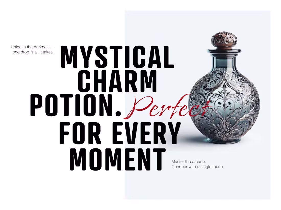 Cover image for Website Concept for a Potion Brand