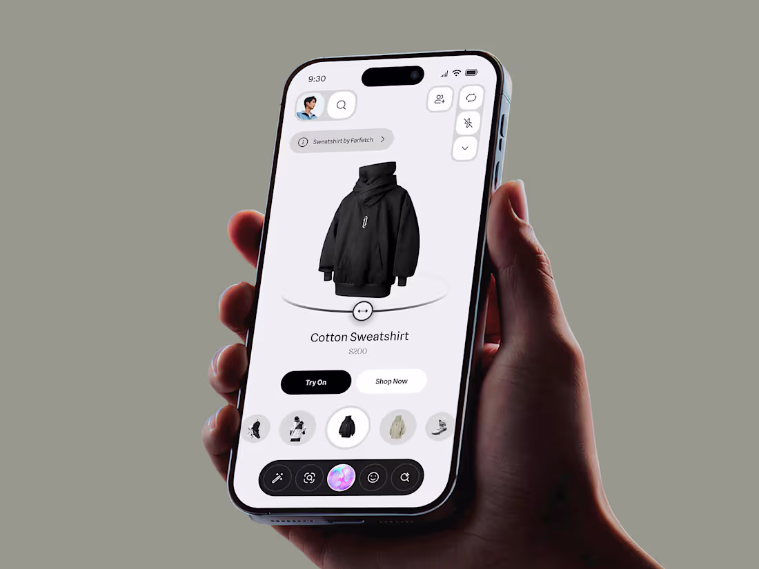 Cover image for AI-Powered Fashion Shopping Mobile App Design