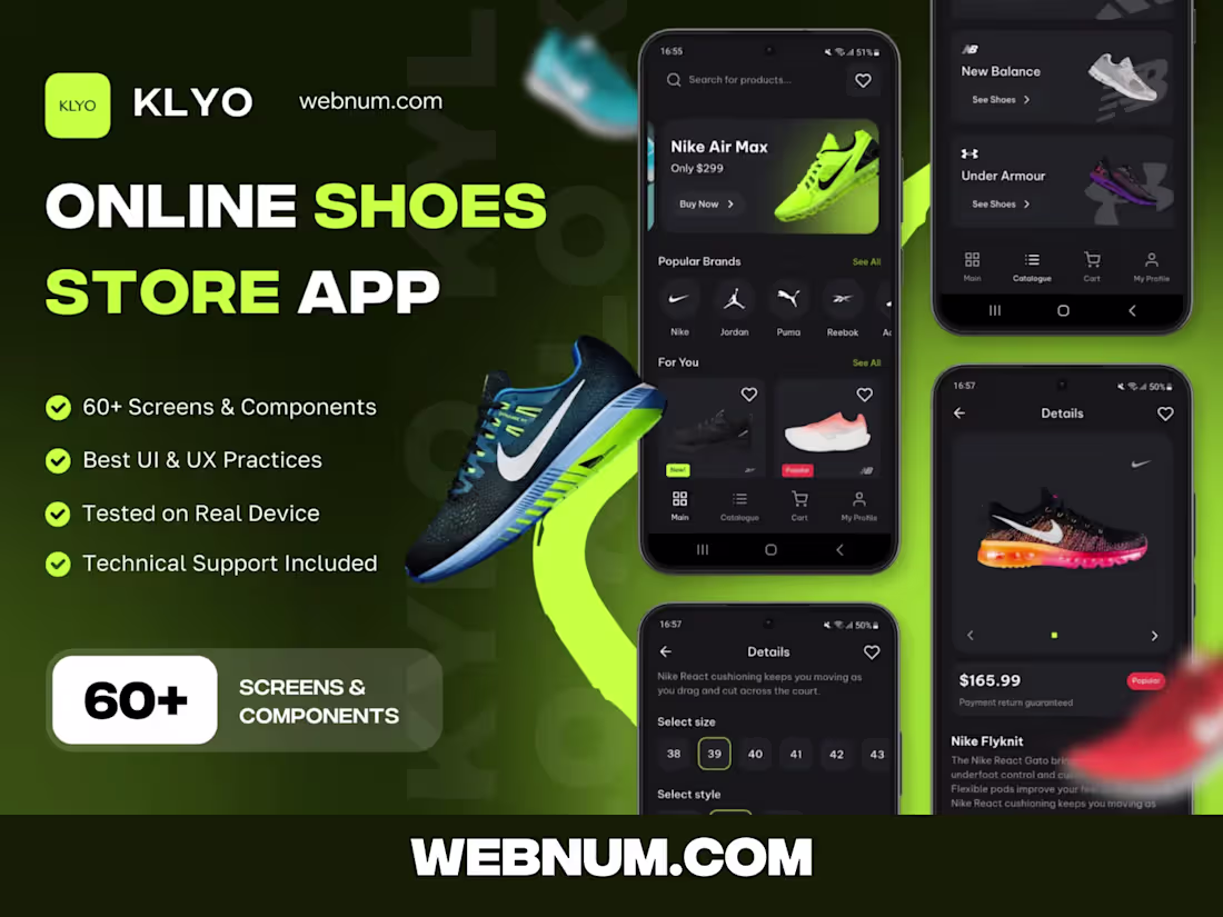 Cover image for KLYO - Online Shoes Store App & Admin Panel KLYO – Online Sh...