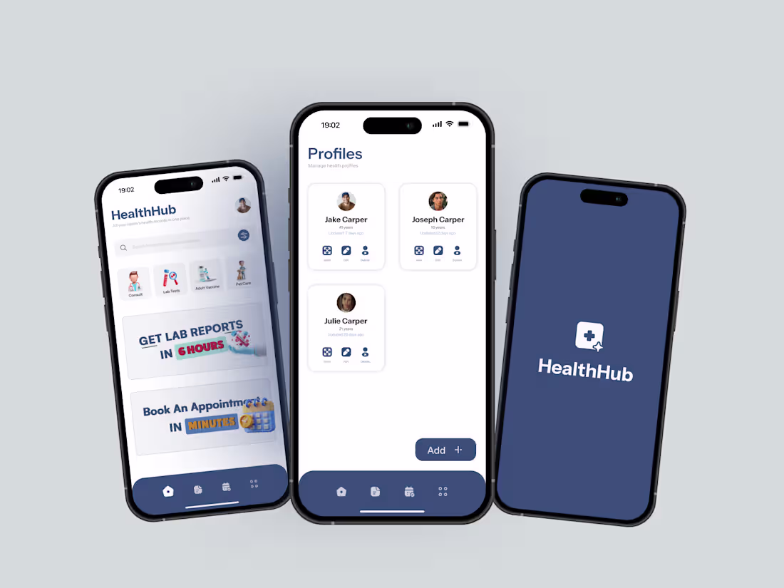 Cover image for HealthHub is a mobile app