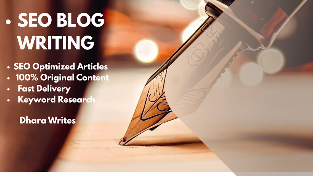 Cover image for I write SEO-friendly blog posts