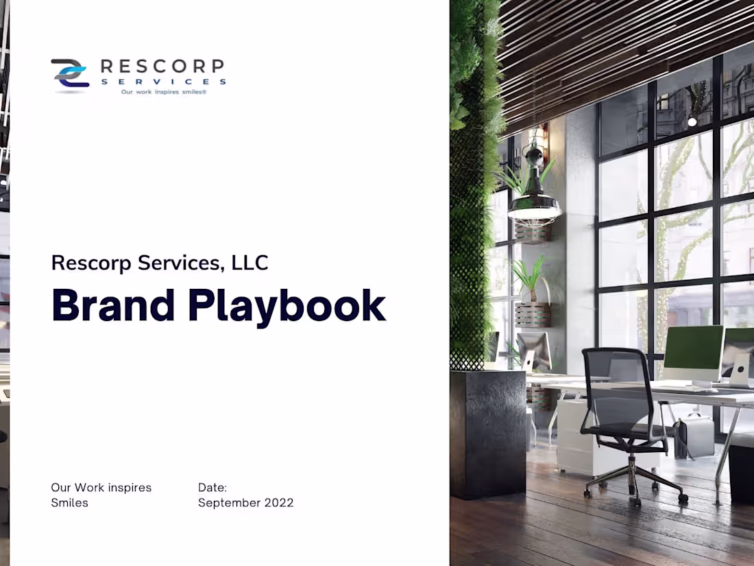 Cover image for Rescorp Brand Playbook