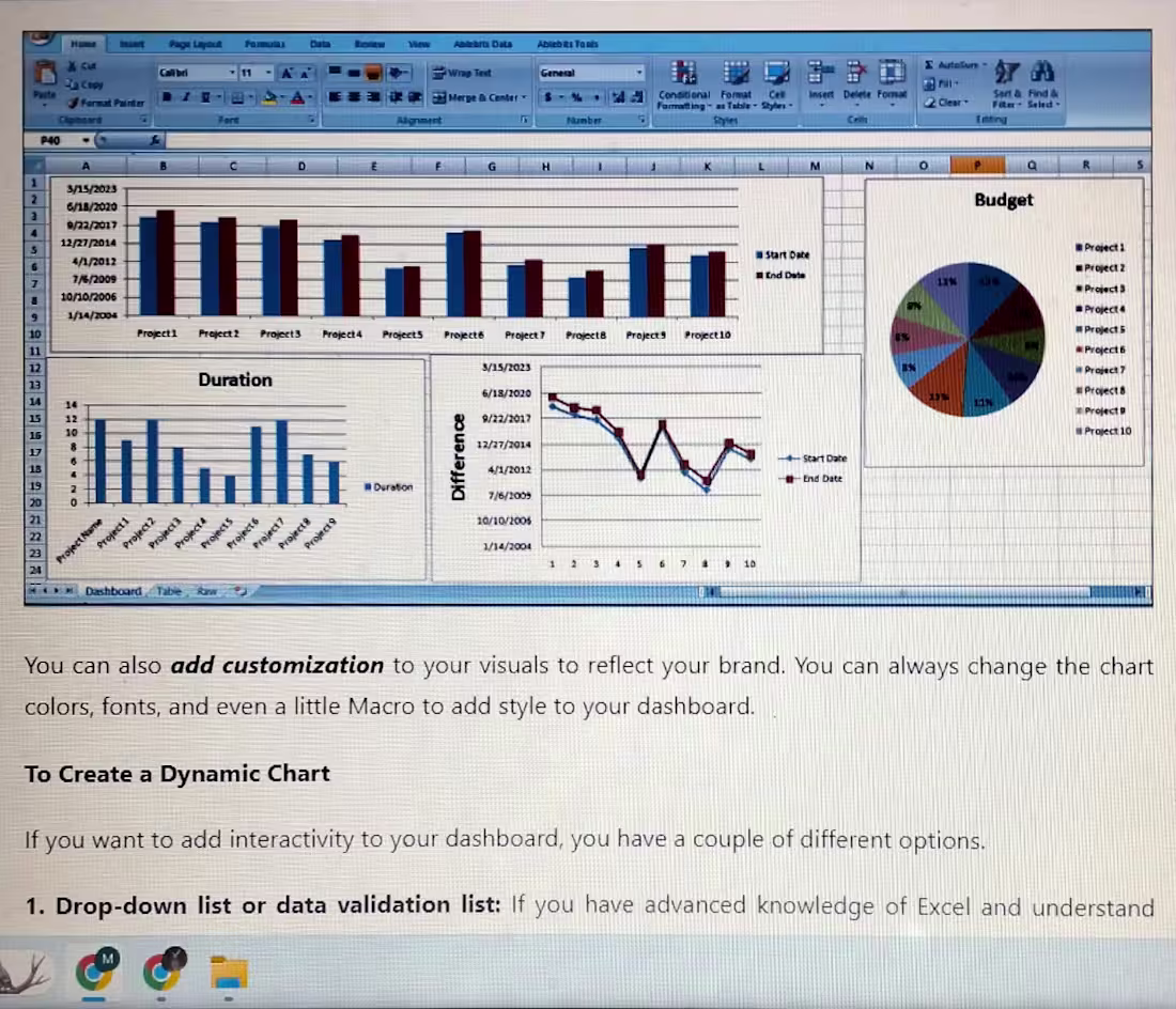 Cover image for Excel (Pivot) Dashboard