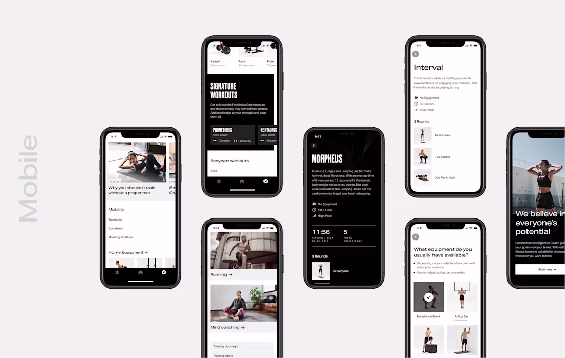 Cover image for Freeletics App Visual Refresh