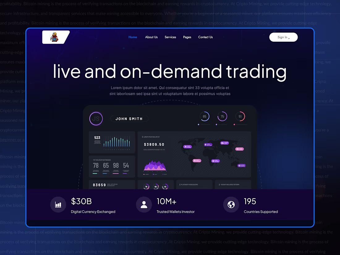 Cover image for Crypto trading