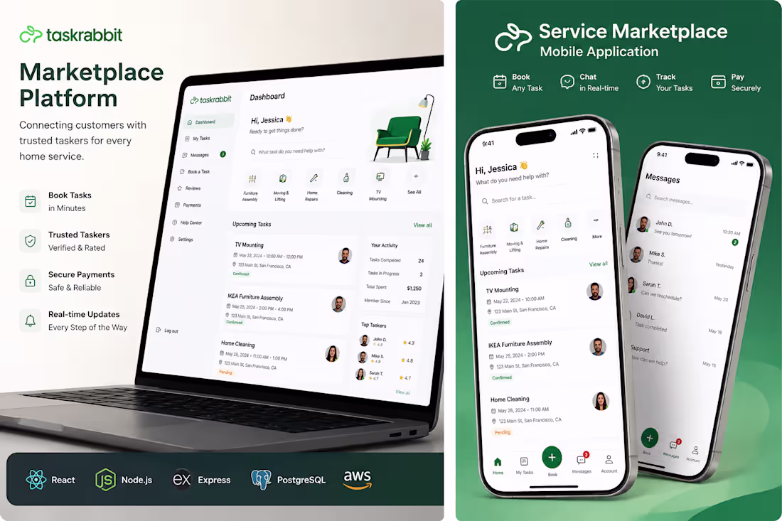 Cover image for Built a scalable service marketplace