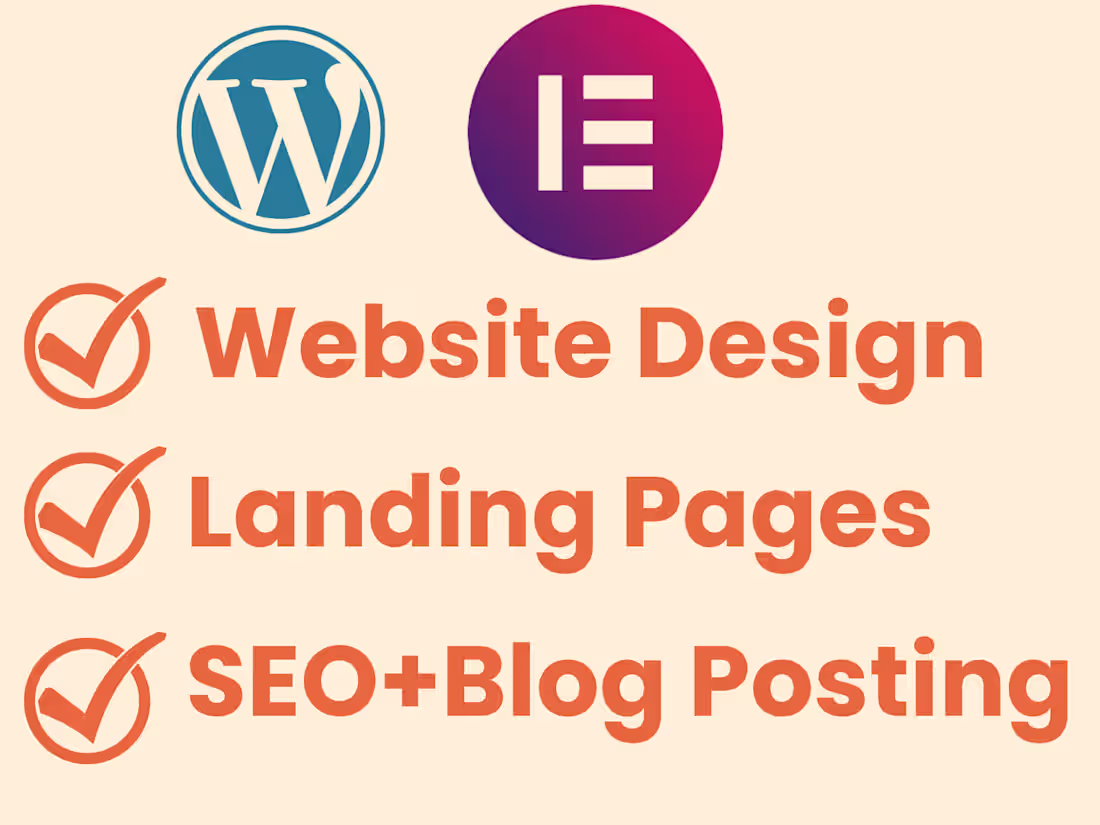 Cover image for I will do wordpress website developement using elementor