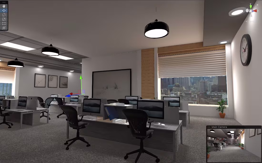 Cover image for Office Room 3D Model for Mobile Optmized Game :: Behance