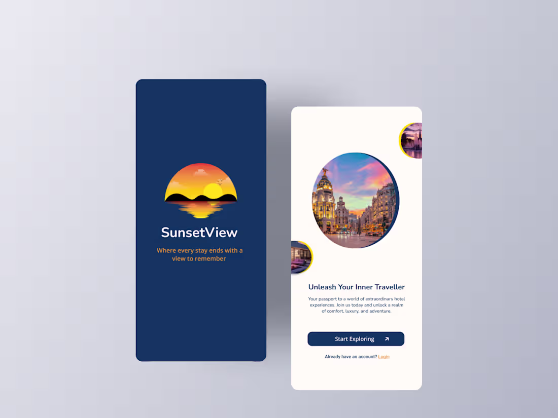 Cover image for Sunset View- Hotel Booking App