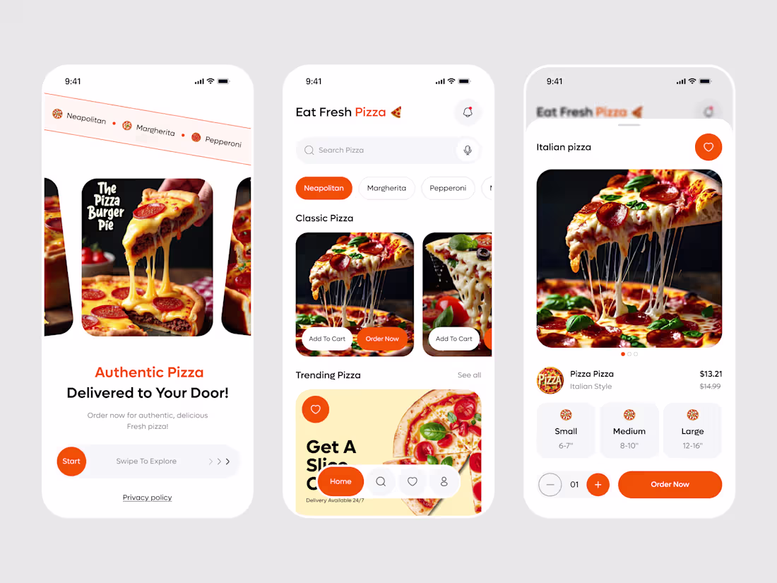 Cover image for Food Delivery App UI