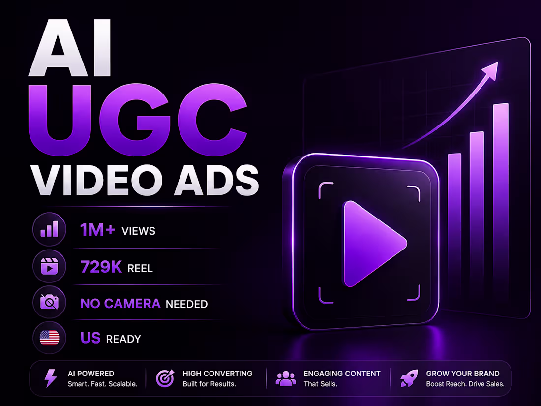 Cover image for AI UGC Video Ads for Brands & Startups