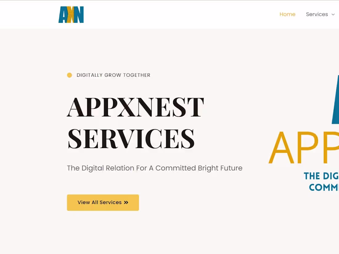 Cover image for Services Website