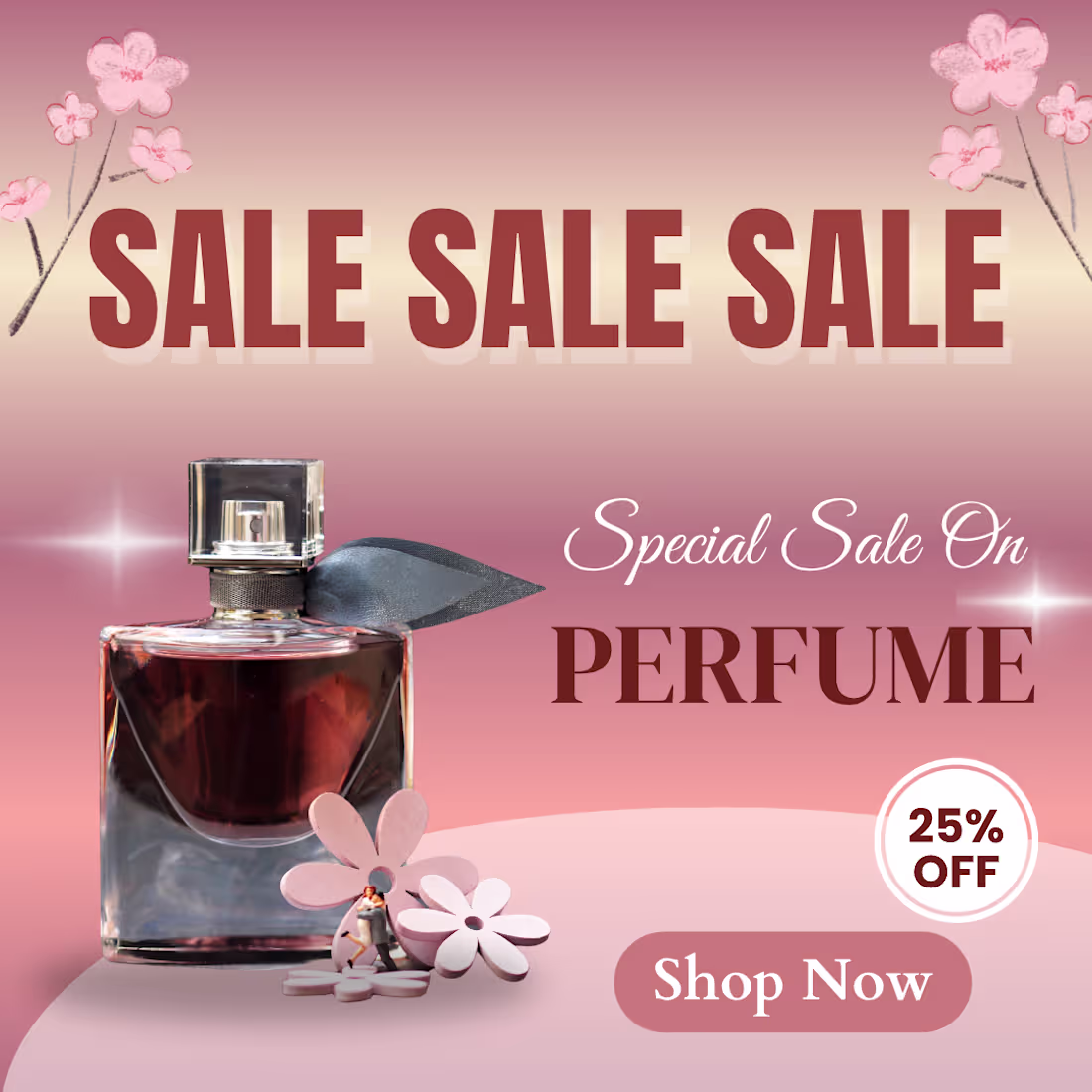 Cover image for Perfume Sale Promotional Banner Design