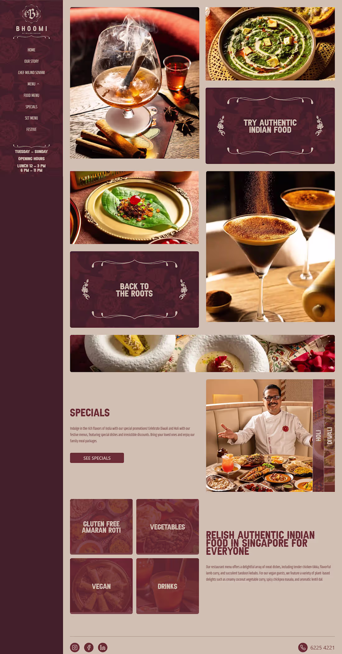 Cover image for Bhoomi Restaurant Singapore — Full