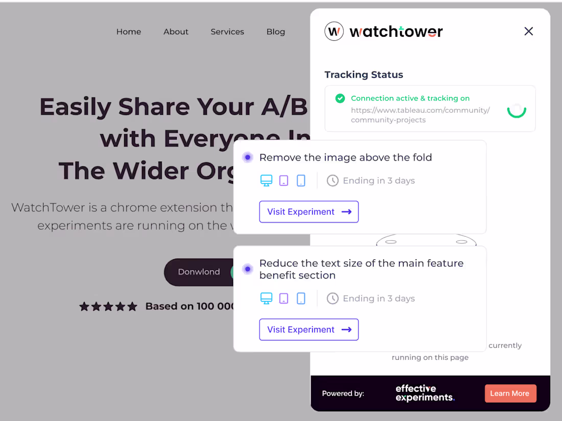 Cover image for Watchtower browser extension for Effective