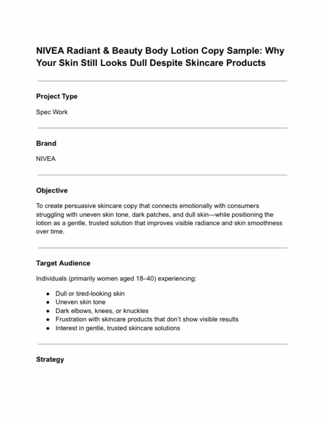 Cover image for Skincare Landing Page Copy |
