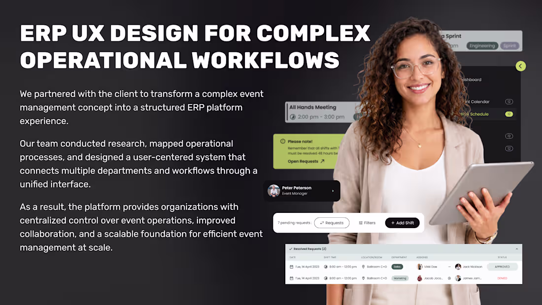 Cover image for ERP Platform for Event Operations Management