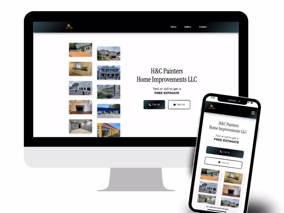Cover image for HC Painters – Contractor Website UI/UX Redesign