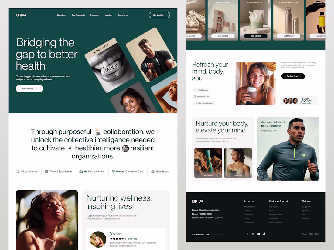 Cover image for Wellness & Healthcare Website Design