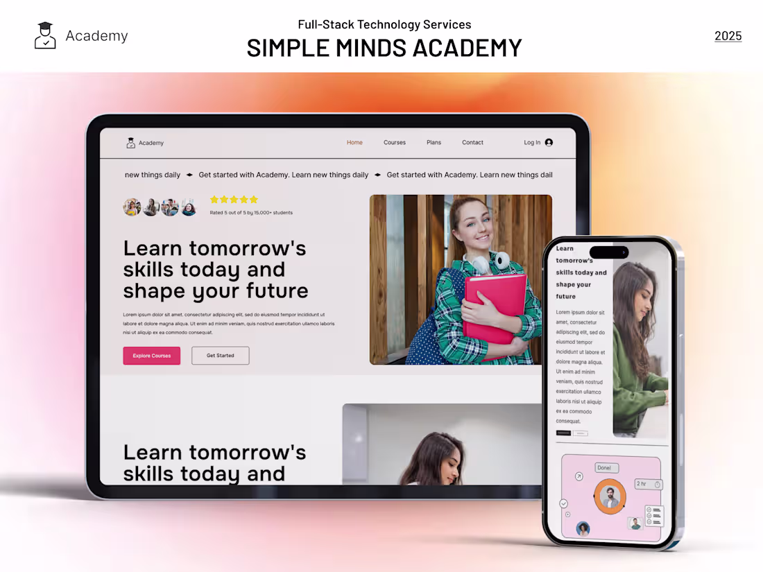 Cover image for Full Stack Technology Services - Simple Minds Academy