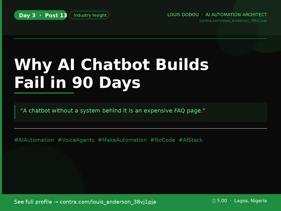 Cover image for Transform Chatbots into Revenue Systems: Avoid Costly Pitfalls