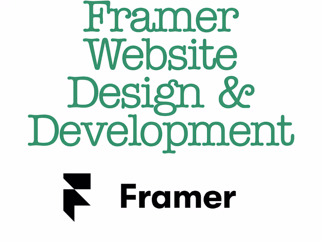 Cover image for Multi-page Framer Website Design & Development