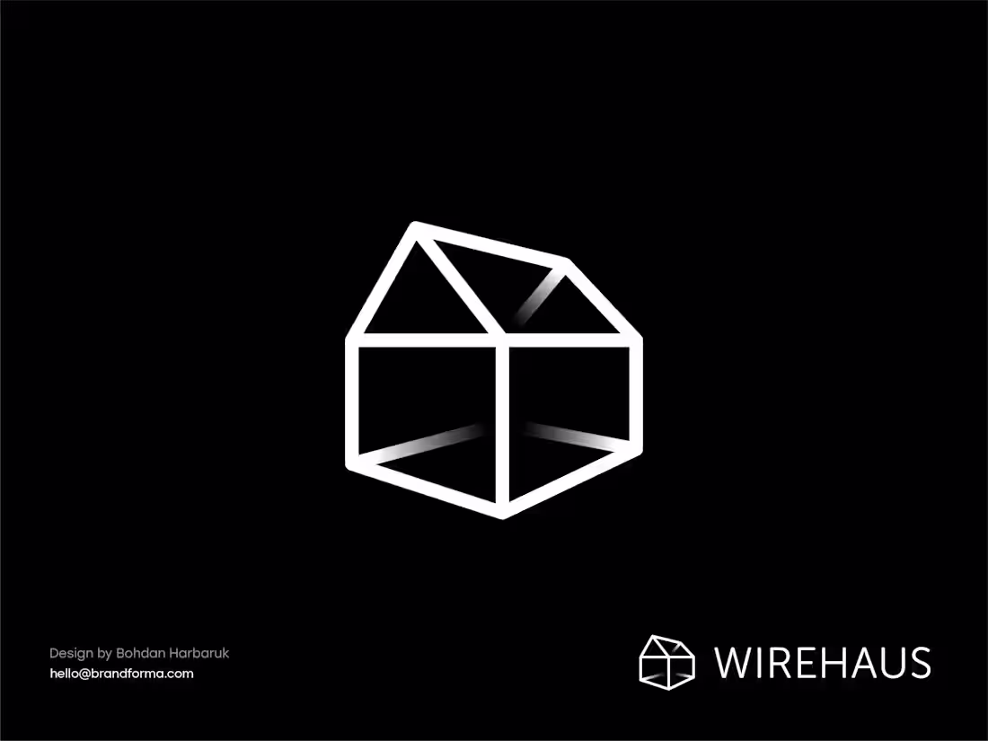 Cover image for Wireframe House  – Logo Concept // For SALE
