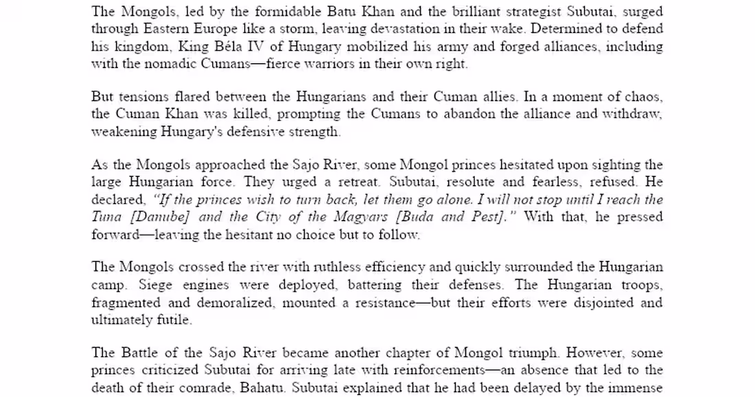 Cover image for The Mongol Invasion of Europe: A Historical Analysis