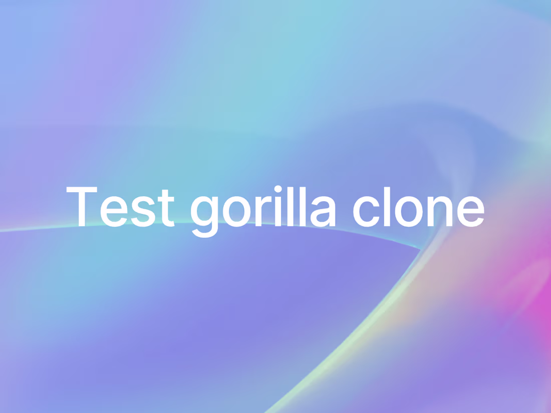 Cover image for Frontend for Test Gorilla Clone