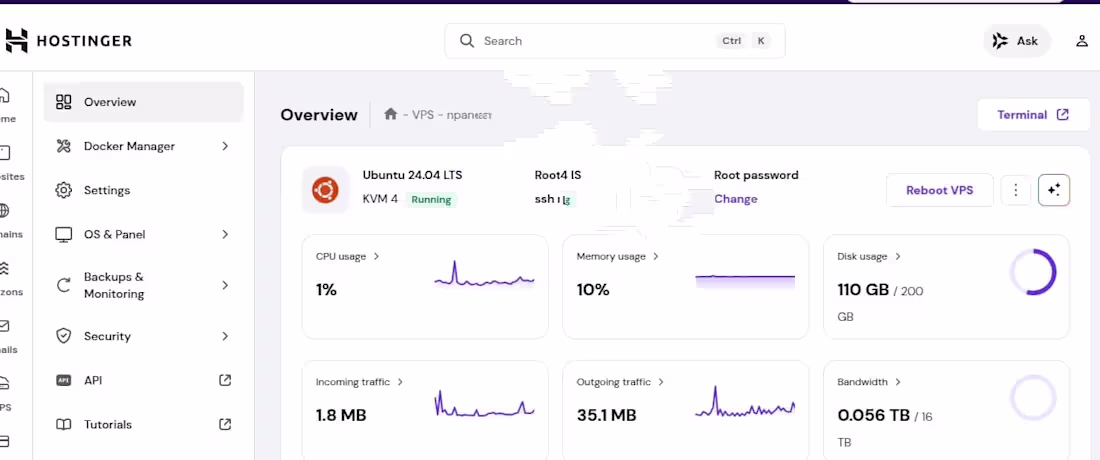 Cover image for VPS Migration & Hosting Stack Setup (Ubuntu 24.04) What I wo...