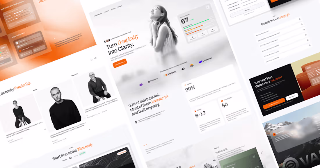 Cover image for ValidateOS — Premium SaaS Framer Template