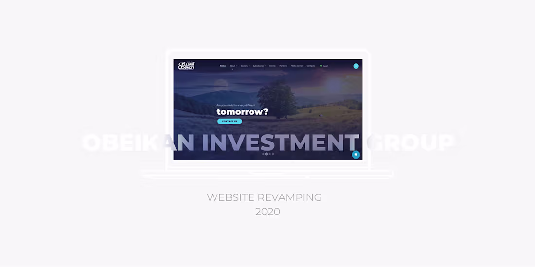 Cover image for Obeikan Investment Group Website Revamping on Behance