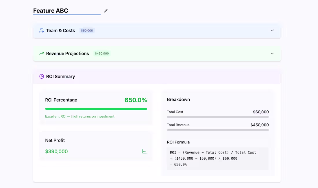 Cover image for Product ROI Calculator