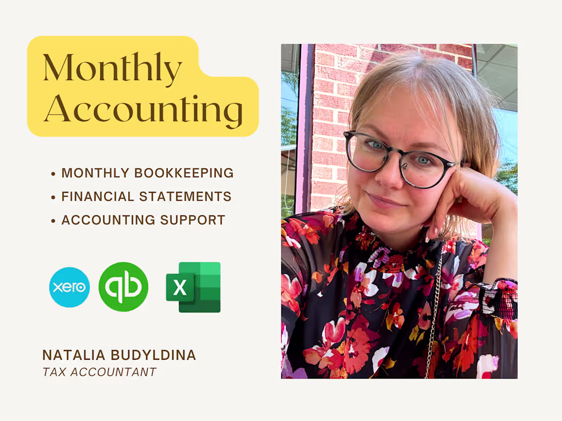 Cover image for Monthly Accounting Services