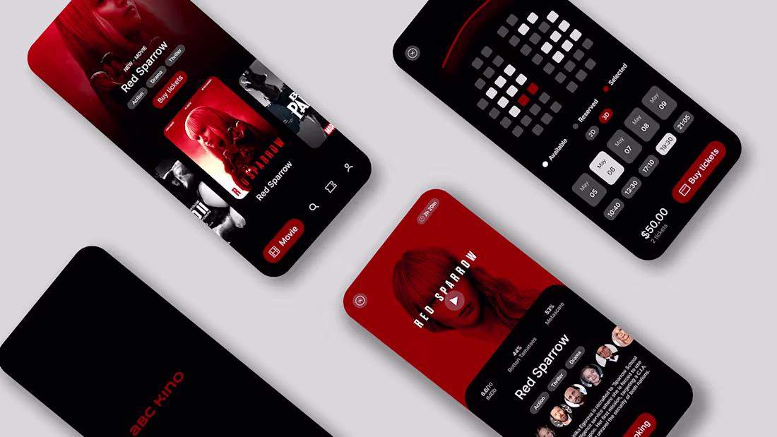 Cover image for ABC Kino | Mobile App Design