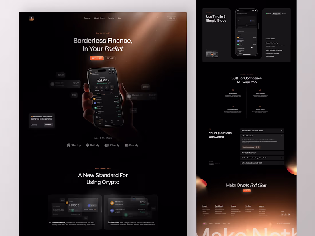 Cover image for Landing Pages Tirra — Borderless