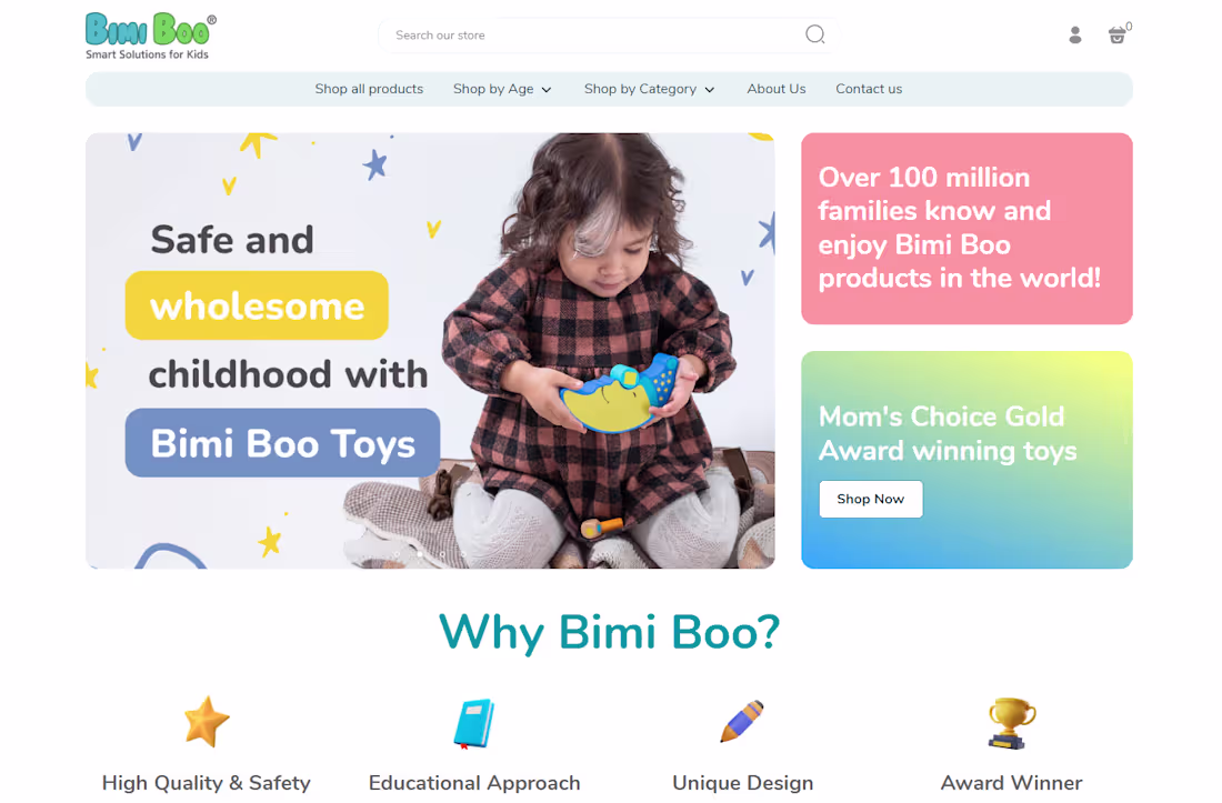 Cover image for Bimi Boo Shopify Store
