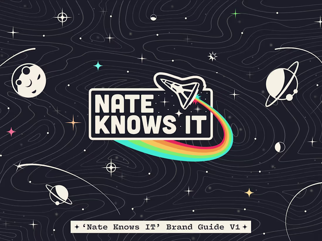 Cover image for Full Brand Identity for "Nate Knows IT"