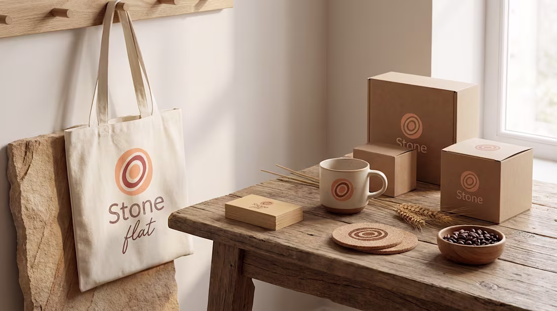Cover image for Stone flat is a concept brand imagined as a curated stone li...