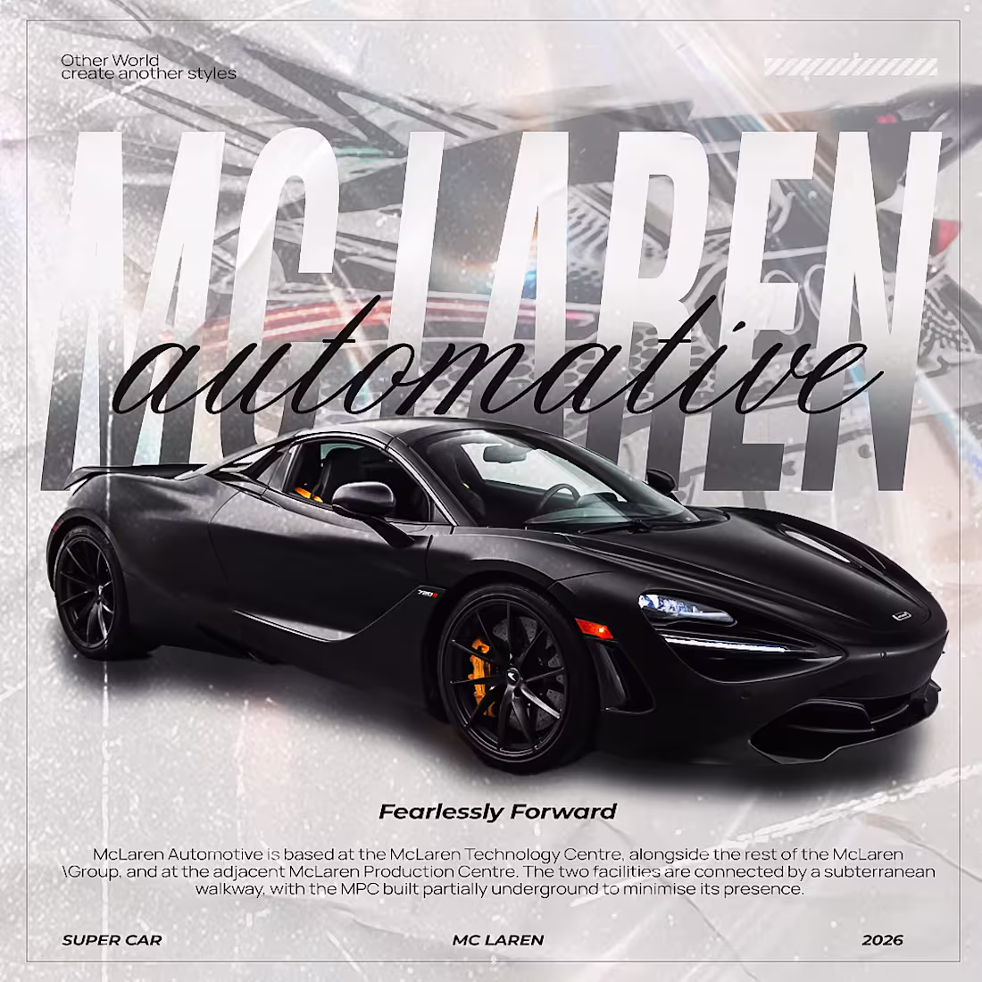 Cover image for "A modern automotive poster featuring
