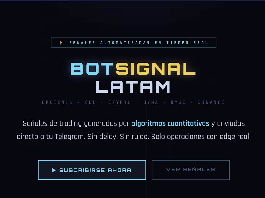 Cover image for BotSignal Latam — Automated Trading