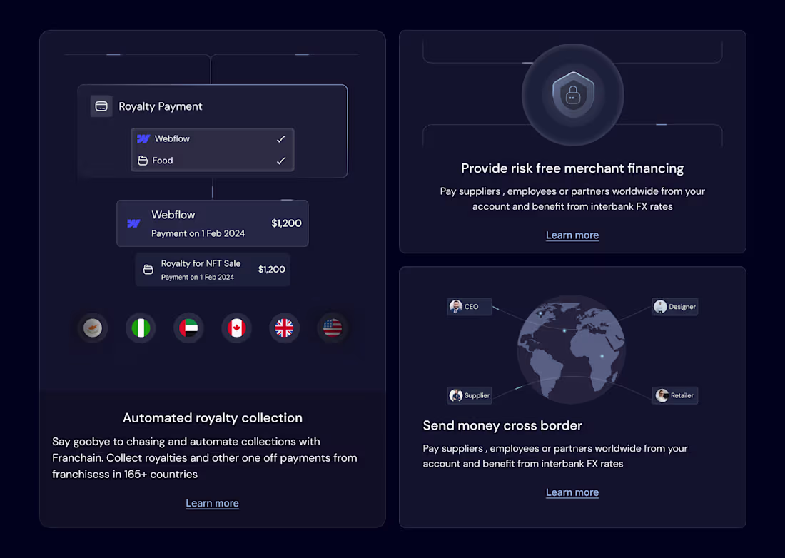 Cover image for Franchain Landing Page Micro-Interactions Design