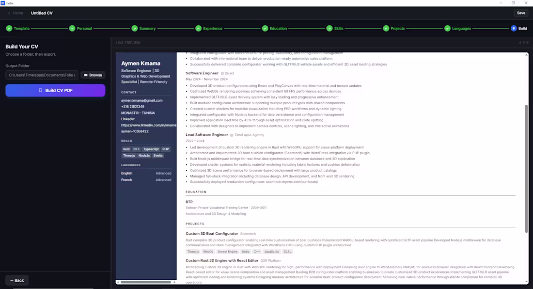 Cover image for Discover Folia: Offline App for CV, Invoice, and Portfolio C...