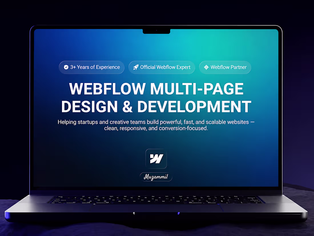 Cover image for Webflow Website | Design + Build, Multi-Page | CMS | Animations 