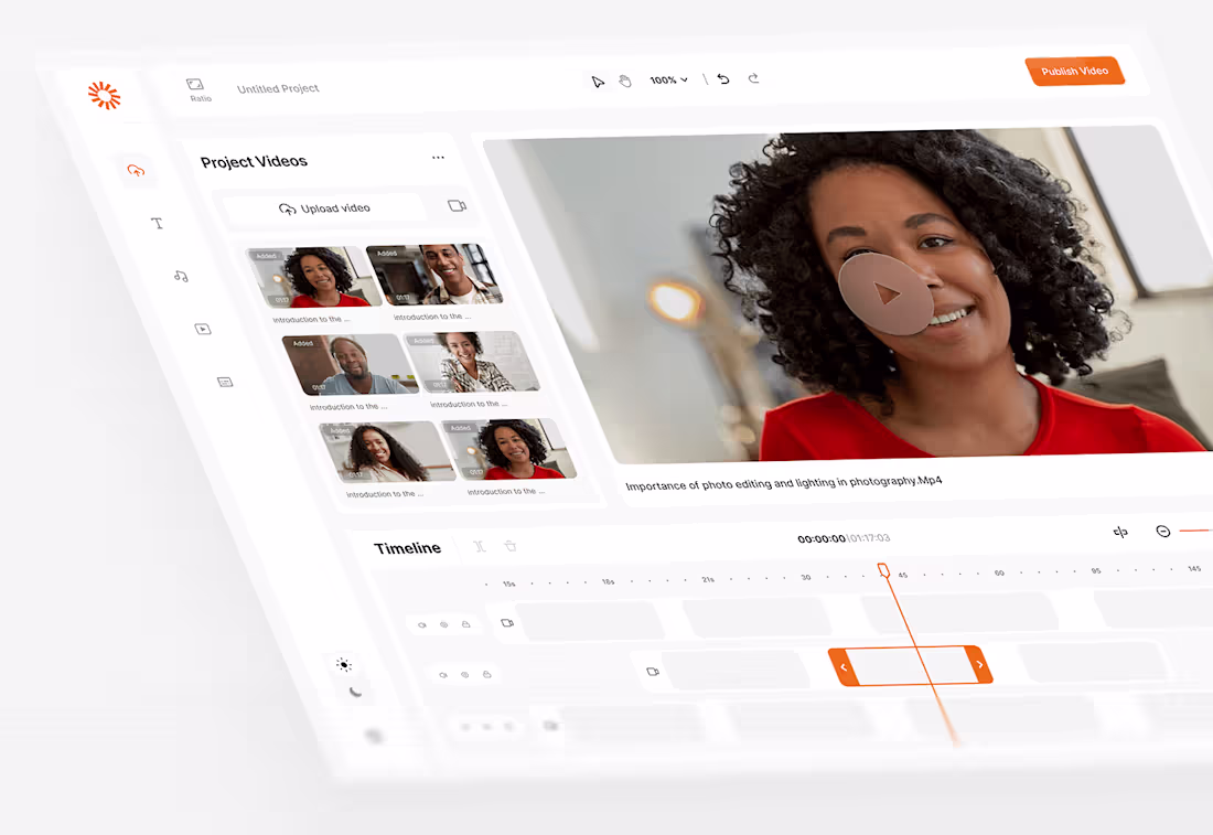 Cover image for Simple Saas Video Editor UI Design :: Behance