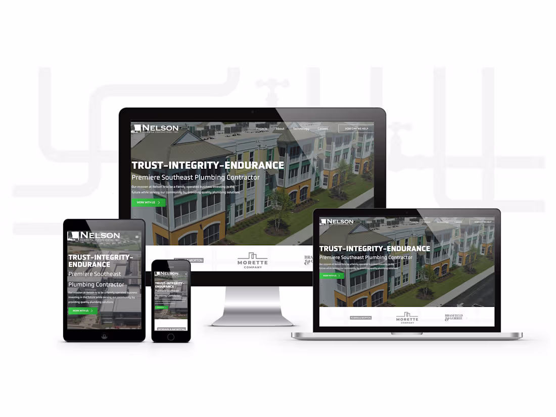 Cover image for Nelson Plumbing Website Design and