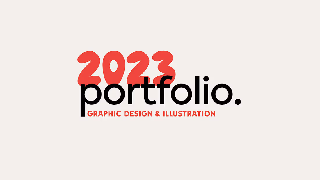 Cover image for Portfolio of graphics design 2023