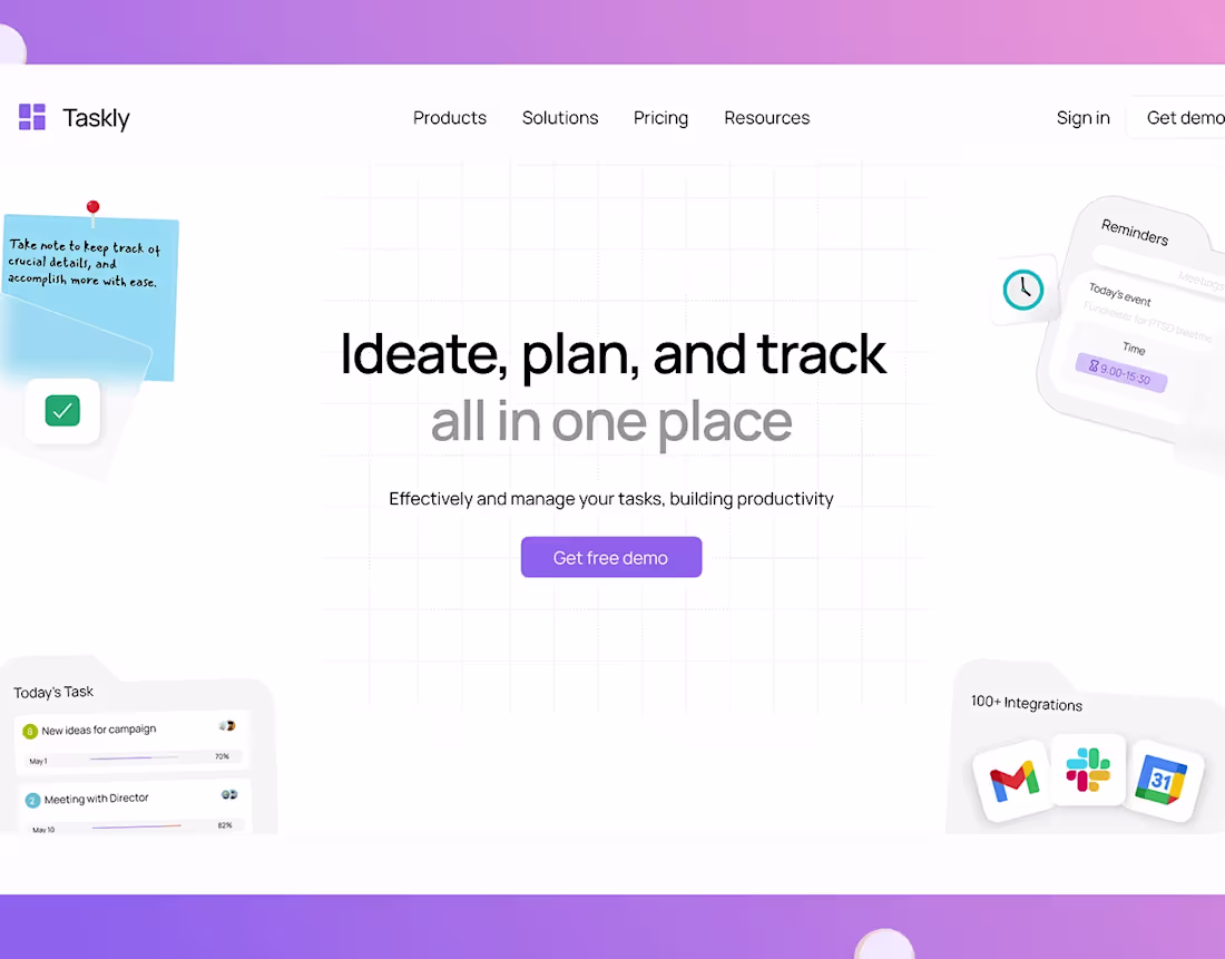 Cover image for Taskly, The Task Management System