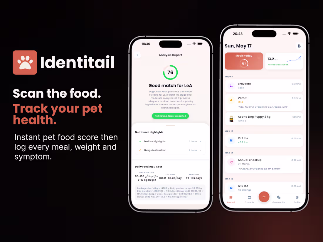 Cover image for Identitail is an AI-powered pet