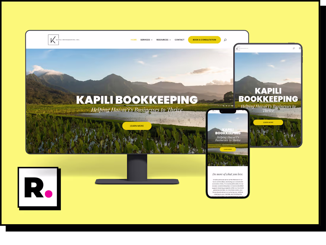 Cover image for Kapili Bookkeeping Website Design